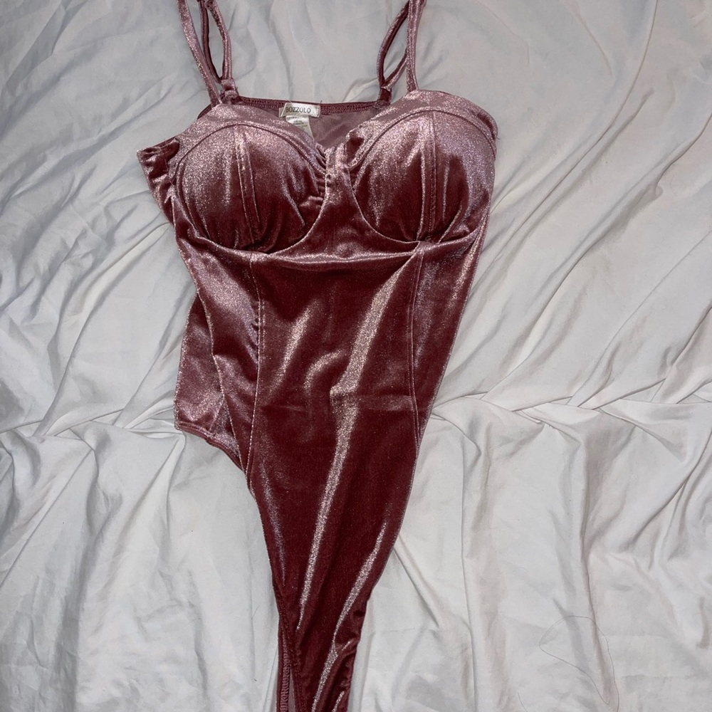 Velvet body suit